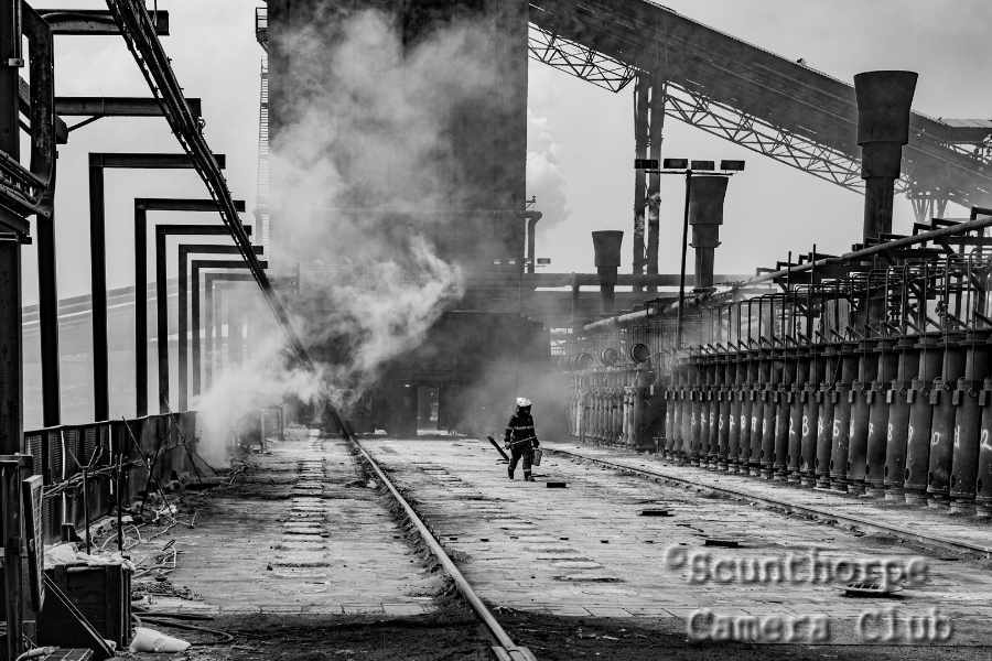 Day on the steel works  